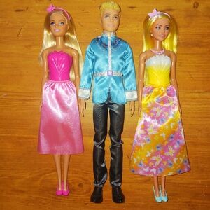 Lot Barbie Dolls Princess Barbie Prince Ken